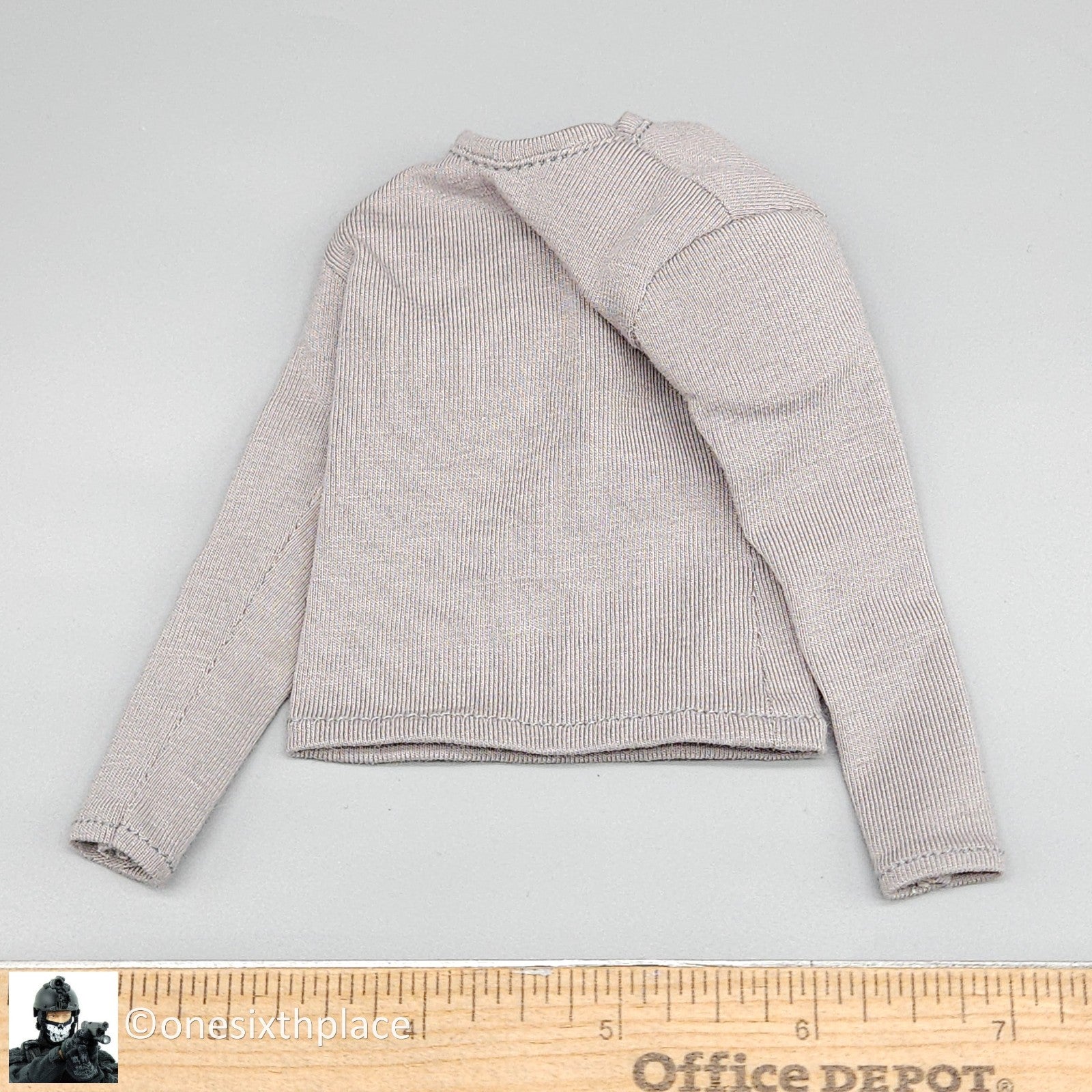 1:6 scale DamToys Leon Kennedy Mens Long Sleeve Gray Shirt w/Padding