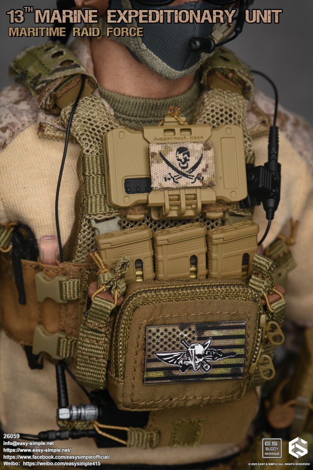 1:6 scale Easy & Simple 13th MEU Maritime Raid Force S20 Juggernaut Phone Case