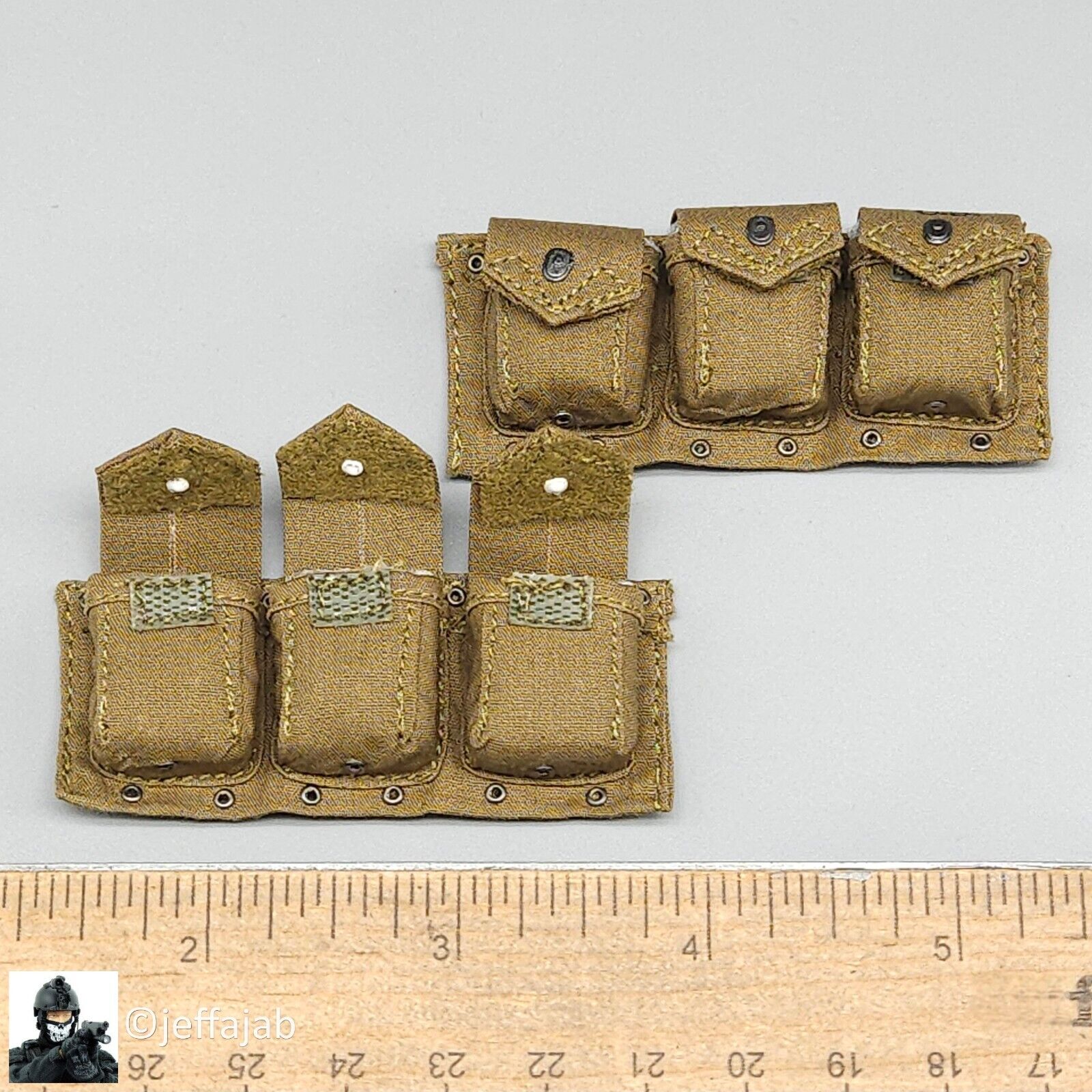 1:6 scale Ujindou Vietnam MACV-SOG Cross-Border Operation BAR Ammo Pouches