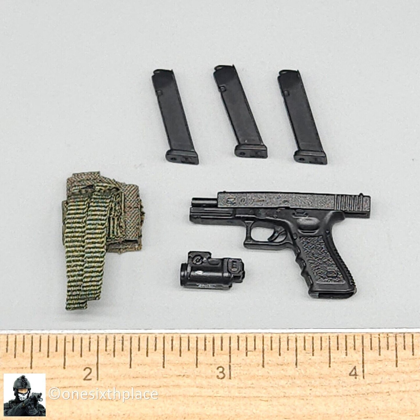 1:6 scale Easy & Simple Russian Rapid Response Unit SOBR Pistol w/ Holster