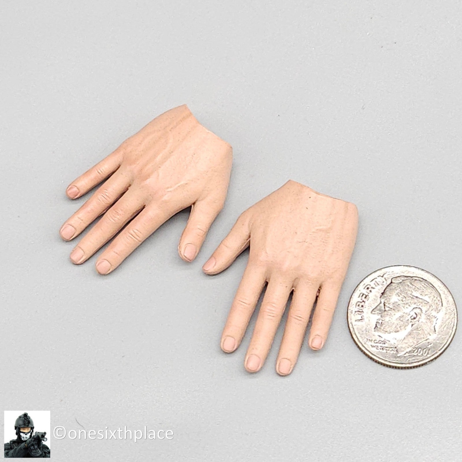 1:6 DID US Navy F-14 Pilot Tom & Nick Male Bendy Hands for 12" Figures