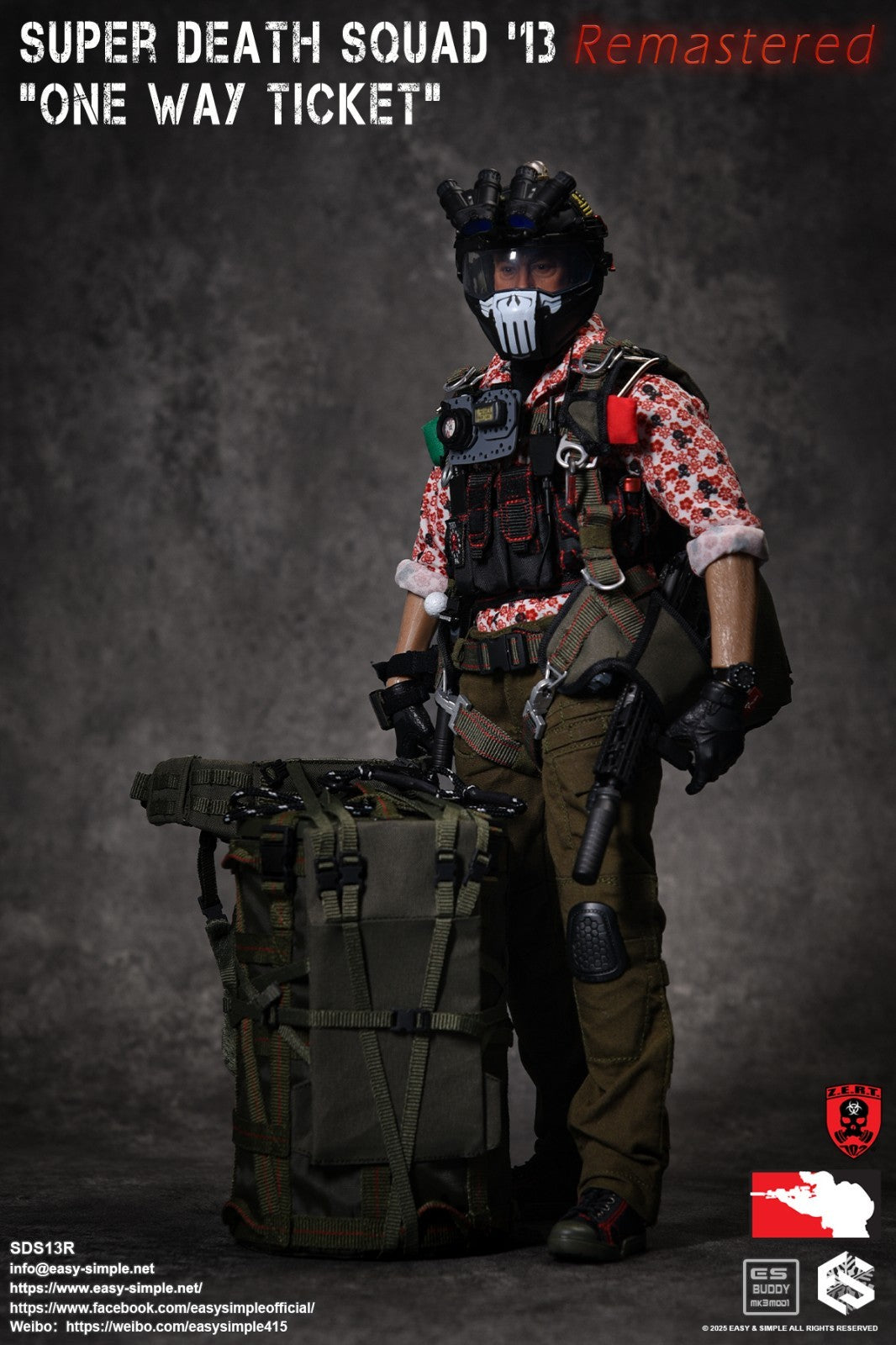 1:6 Easy & Simple ZERT Super Death Squad One Way Ticket Gloved Hands