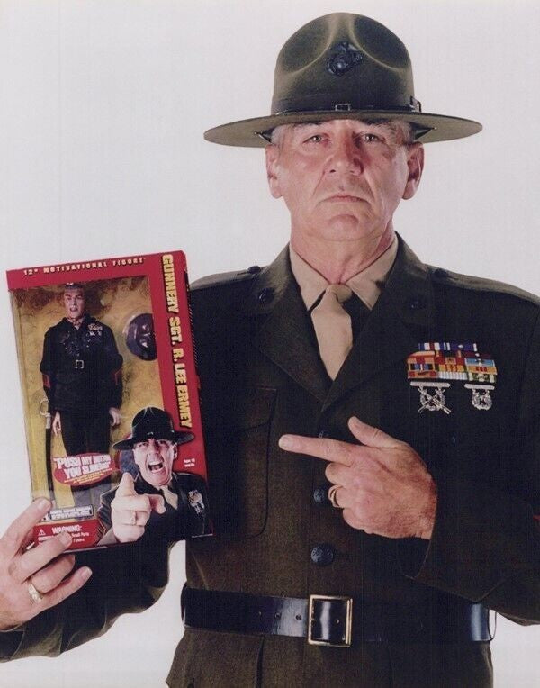 1:6 scale Sideshow Talking USMC Gunnery Sgt. R Lee Ermey Male Body 12" Figure