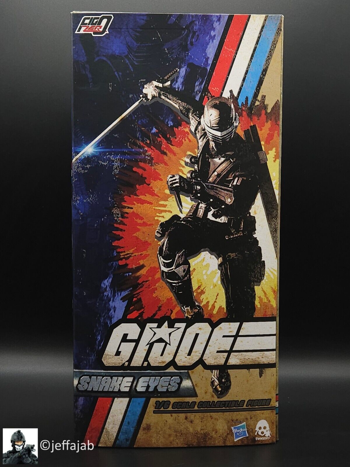 1:6 scale 3A ThreeZero GI Joe Snake Eyes 12" Figure 3A-3Z0215 ThreeA