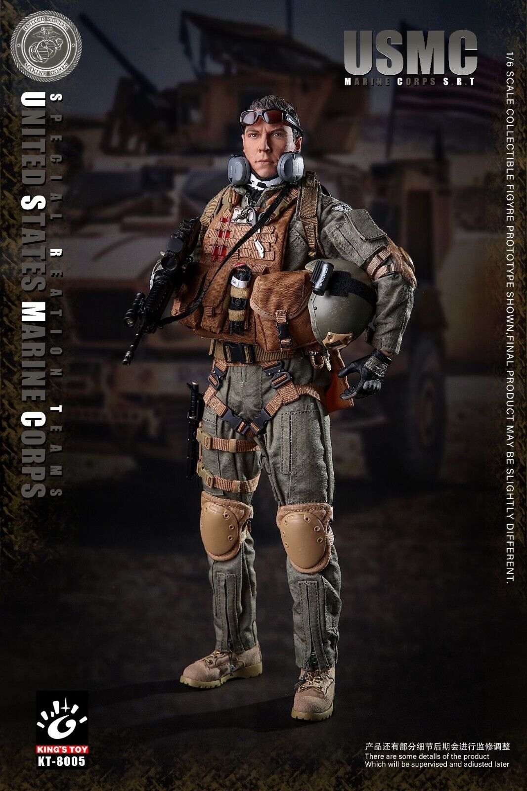 1:6 King's Toy USMC SRT Taser for 12" Figures