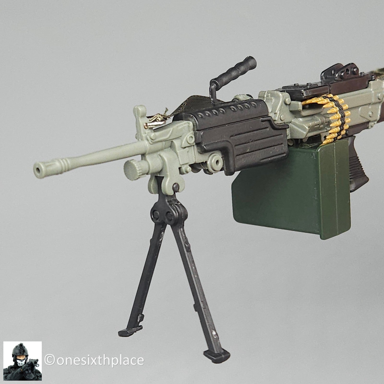 1:6 scale Hasbro GI Joe M249 SAW Machine Gun for 12" Figures
