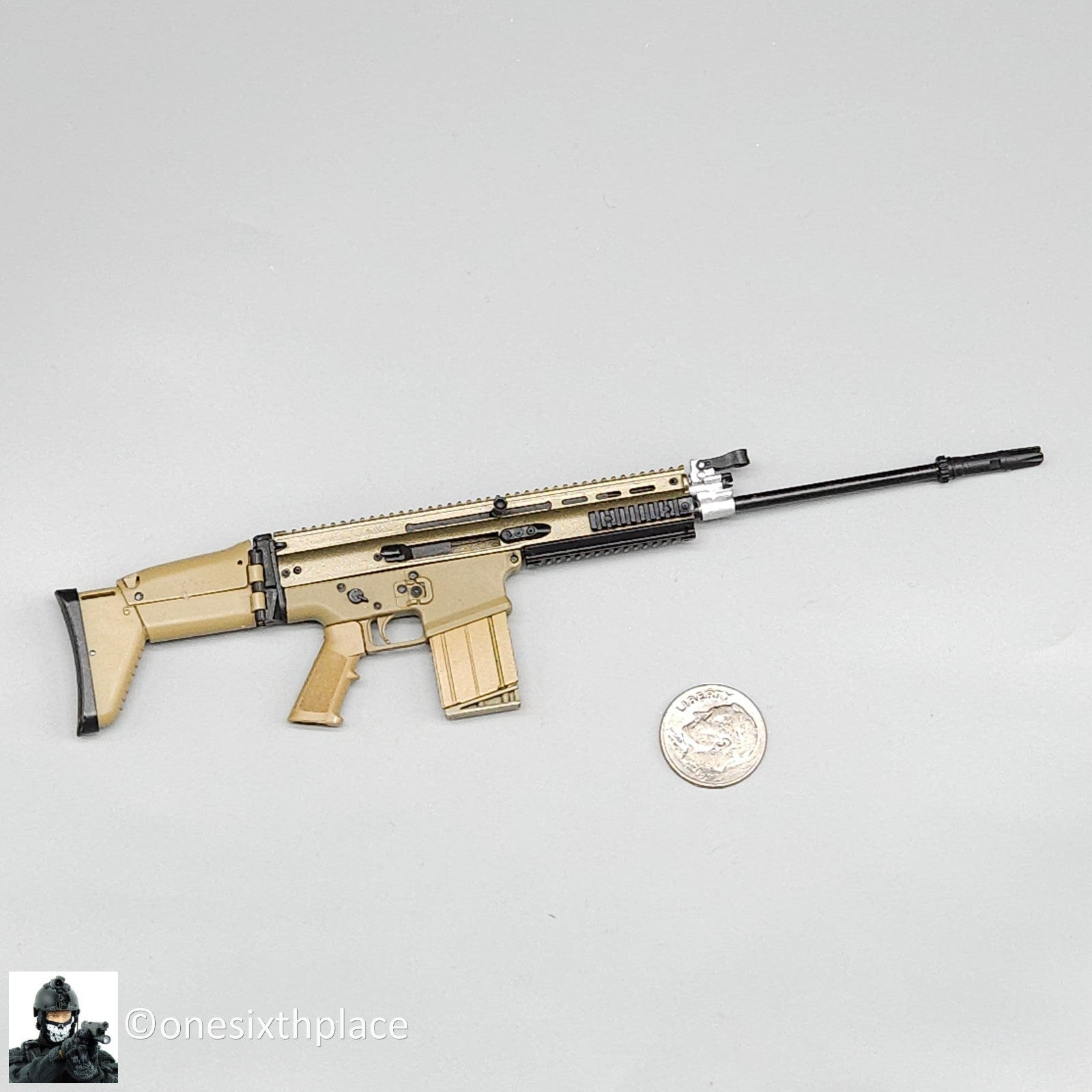 1:6 scale Mini Times FN SCAR-H MK17 7.62 Base Rifle for 12" Figures
