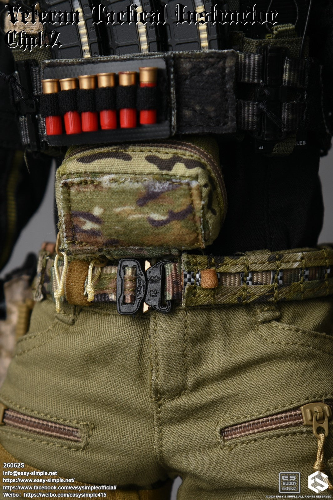 1:6 Easy & Simple Veteran Tactical Instructor Chapter II Multicam Battle Belt