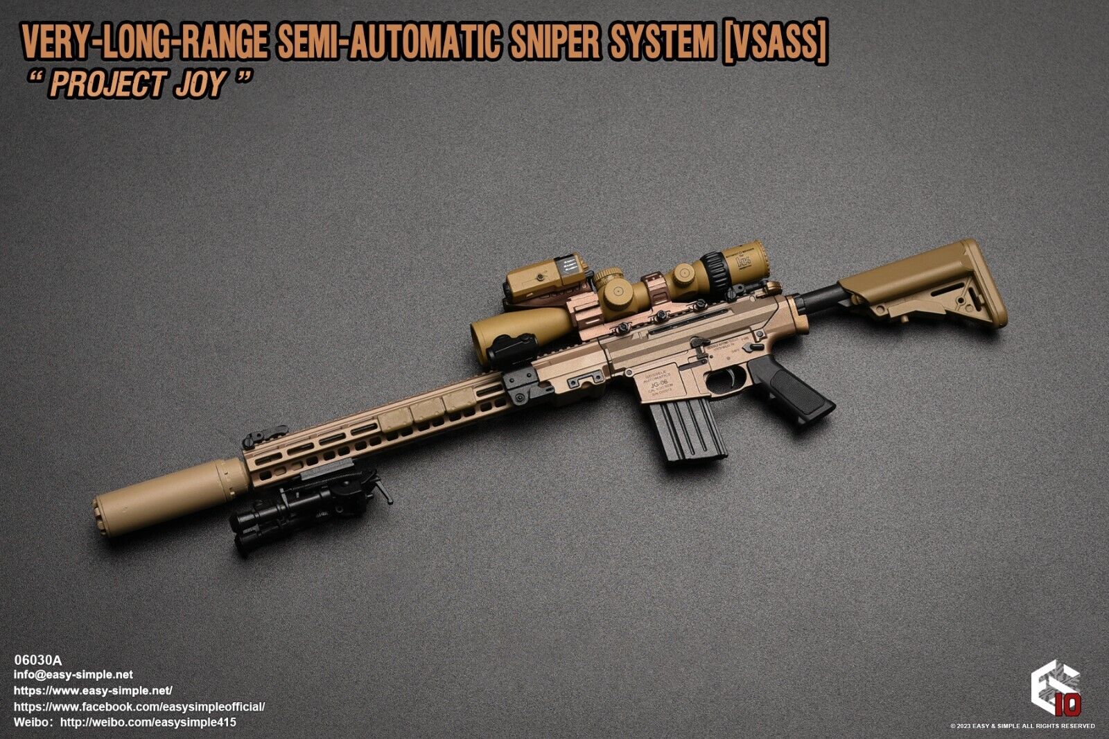 1:6 Easy & Simple Very Long Range Semi Automatic Sniper System VSASS FDE 06030A