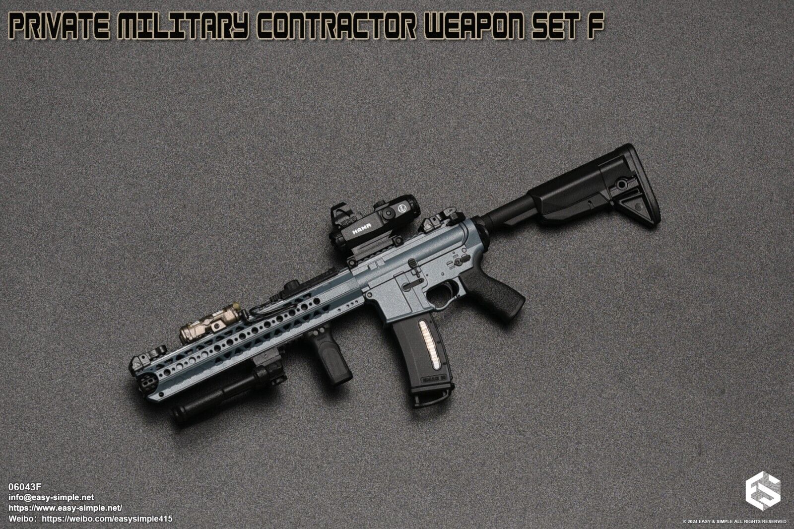 1:6 Easy & Simple Private Military Contractor Weapon Set F Ver. F for 12" Figure