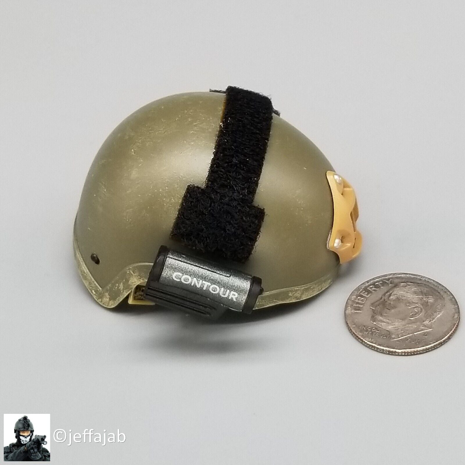 1:6 King's Toy USMC SRT Green MICH Helmet for 12" Figures
