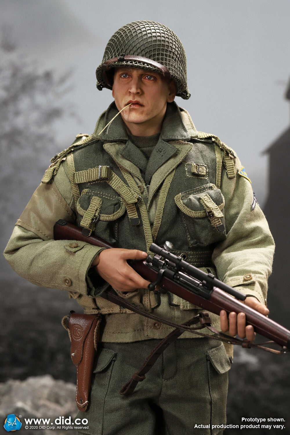 1:6 DiD WWII US 2nd Ranger Sniper Jackson Rifle Scope Case (Metal) 12" Figures