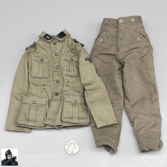 1:6 scale Dragon WWII German SS Sturmmann Uniform Tunic & Pants 12" Figures