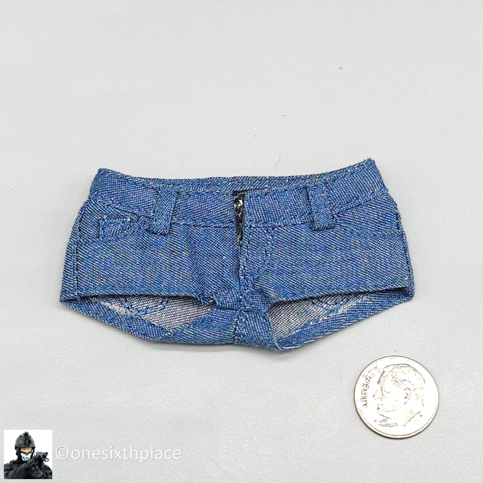 1:6 scale Cat Toys Female Handywoman Denim Jeans Shorts for 12" Figures