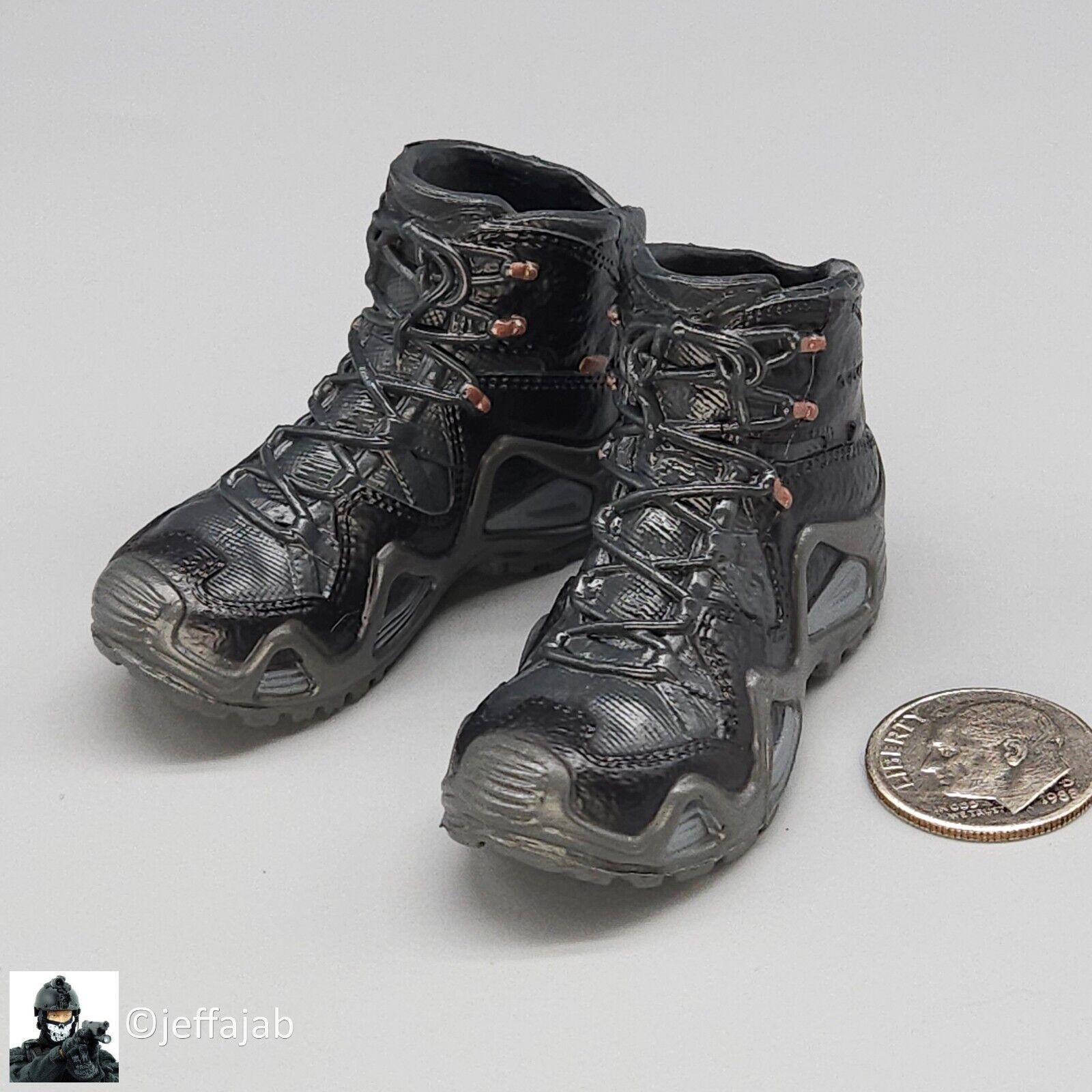1:6 Mini Times Navy SEAL Special Force GTX Boots (Peg Type) for 12" Figures