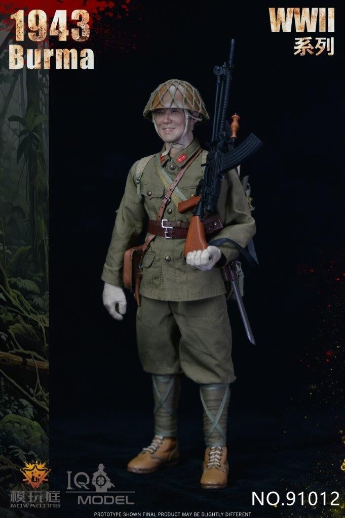 1:6 scale IQO Model WWII Japanese 1943 Burma 12" Figure 91012