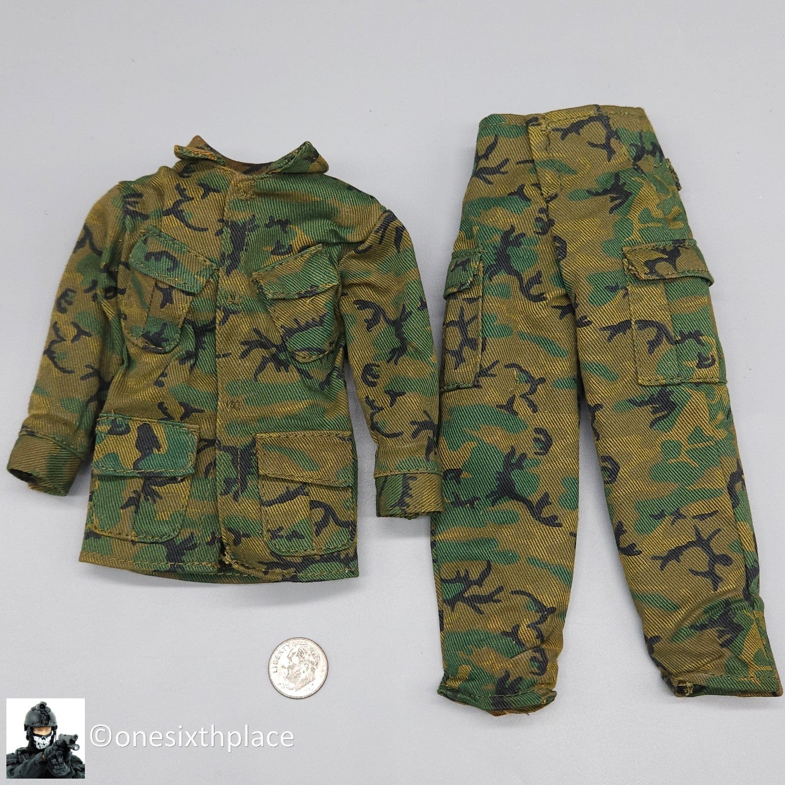 1:6 scale Ultimate Soldier Vietnam SEAL ERDL Camo Uniform for 12" Figures USMC