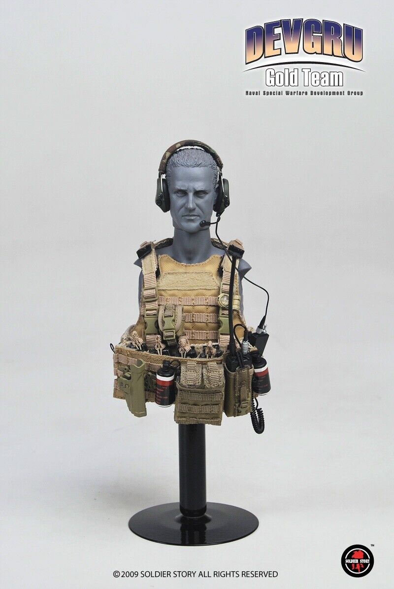 1:6 scale Soldier Story DEVGRU Gold Team Tan Plate Carrier for 12" Figures