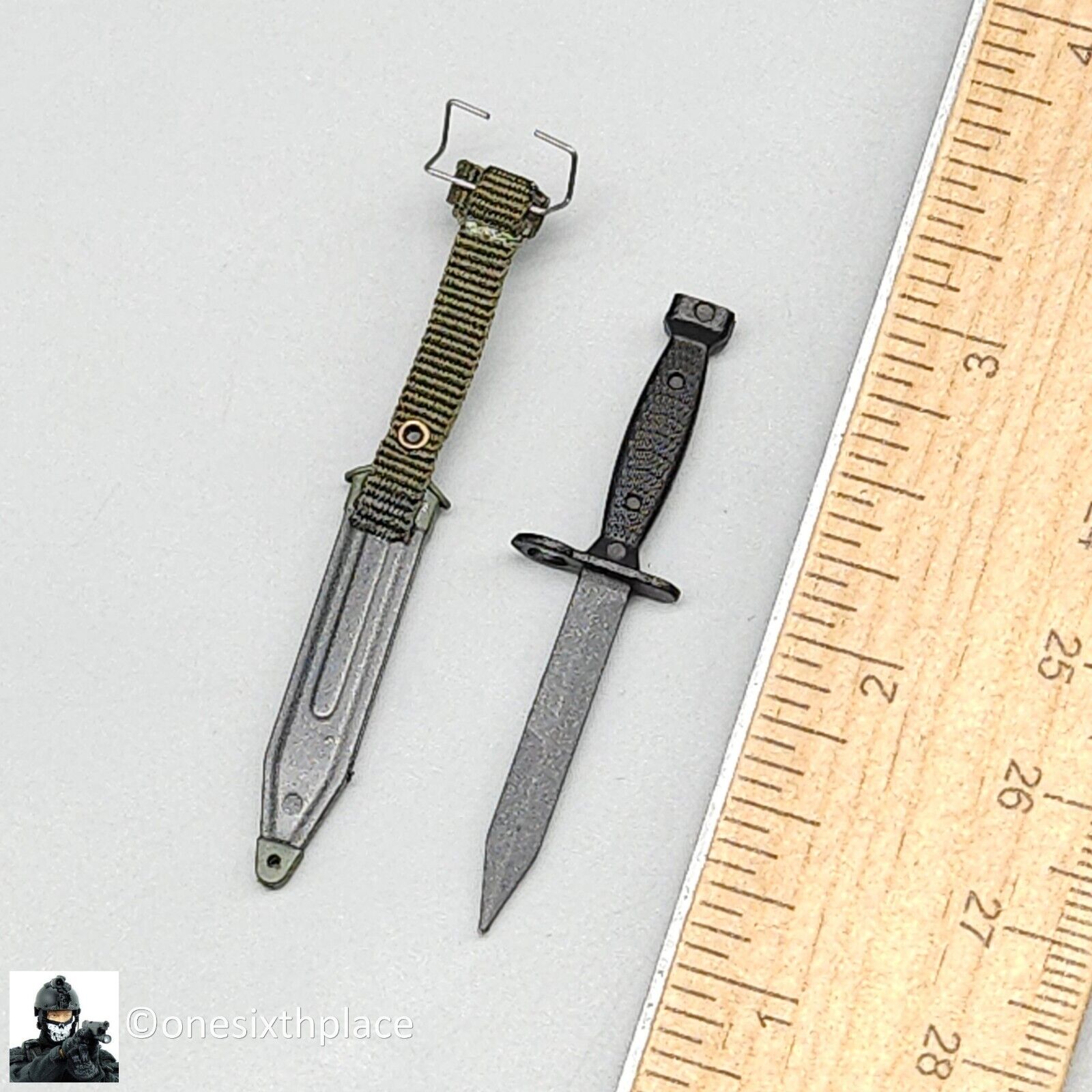 1:6 QO Toys Vietnam US Army Corpsman M6 Bayonet Knife & Sheath for 12" Figures