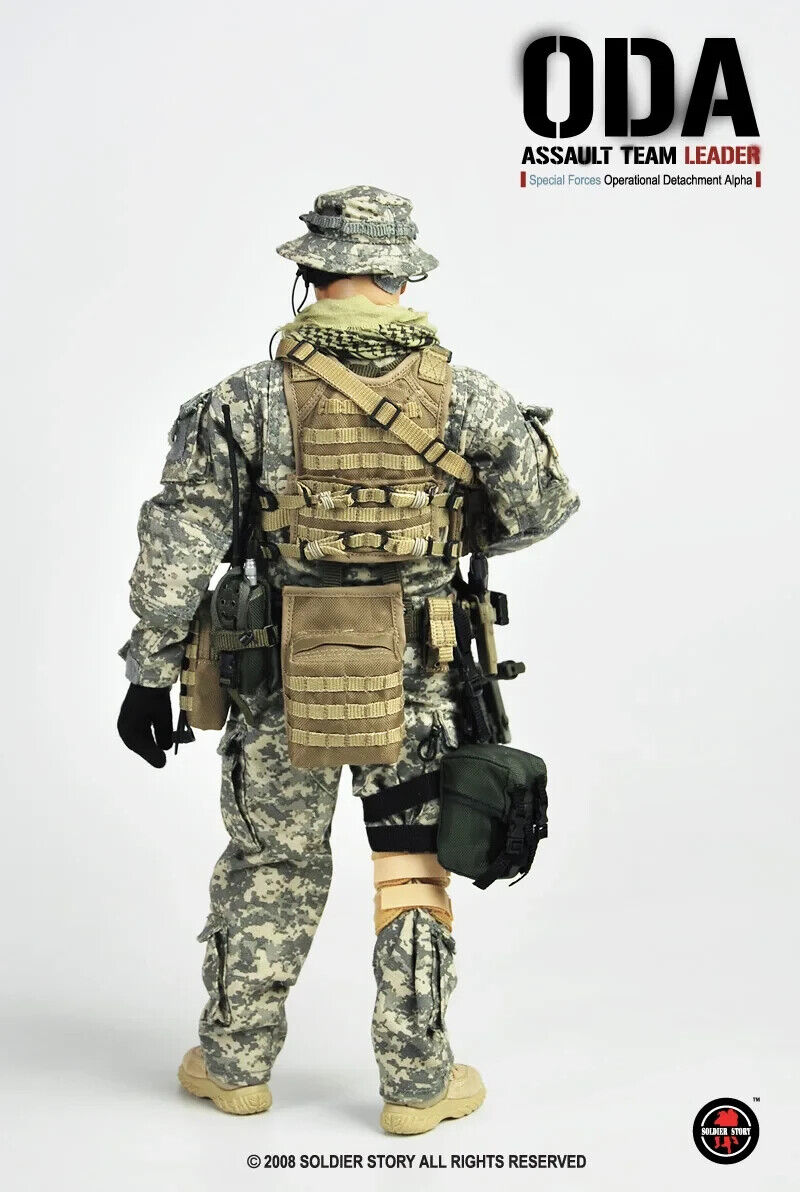1:6 Soldier Story SF ODA Assault Team Leader Tan Dump Pouch for 12" Figures