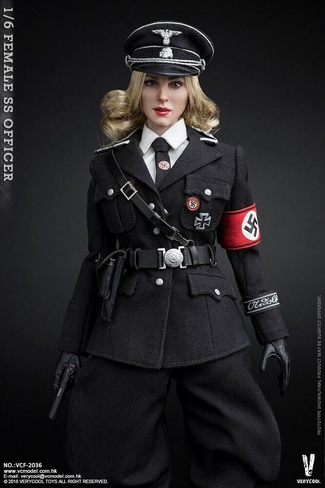 1:6 scale Very Cool WWII German Female SS Officer Nude Body for 12" Figures