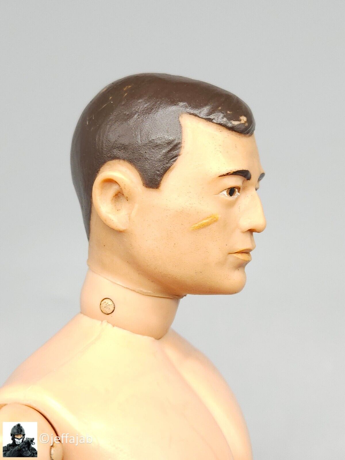 1:6 scale Vintage 1964 Hasbro GI Joe Brown Hair C7 12" Figure