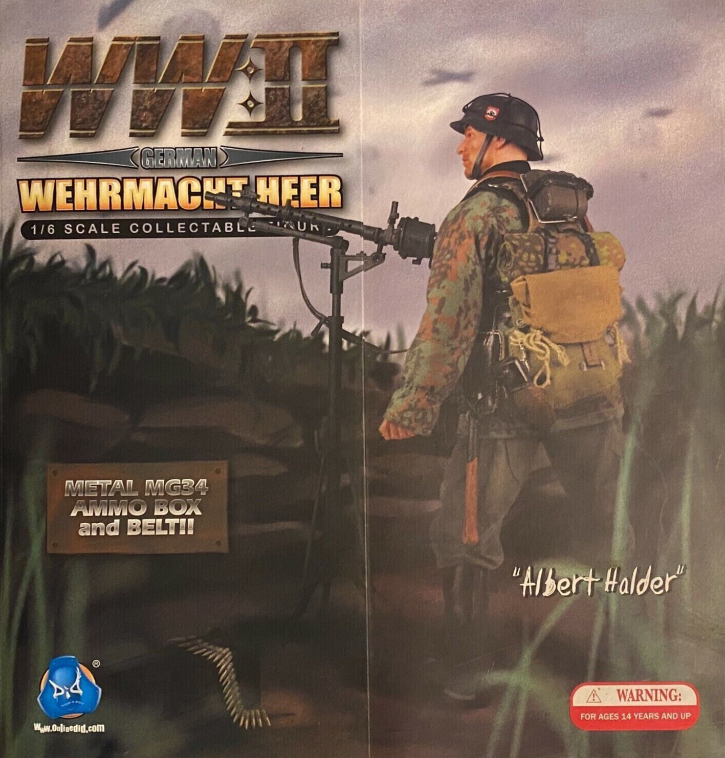 1:6 DiD WWII German Albert Hadler Pointing Hands for Gen 1 Body 12" Figures US