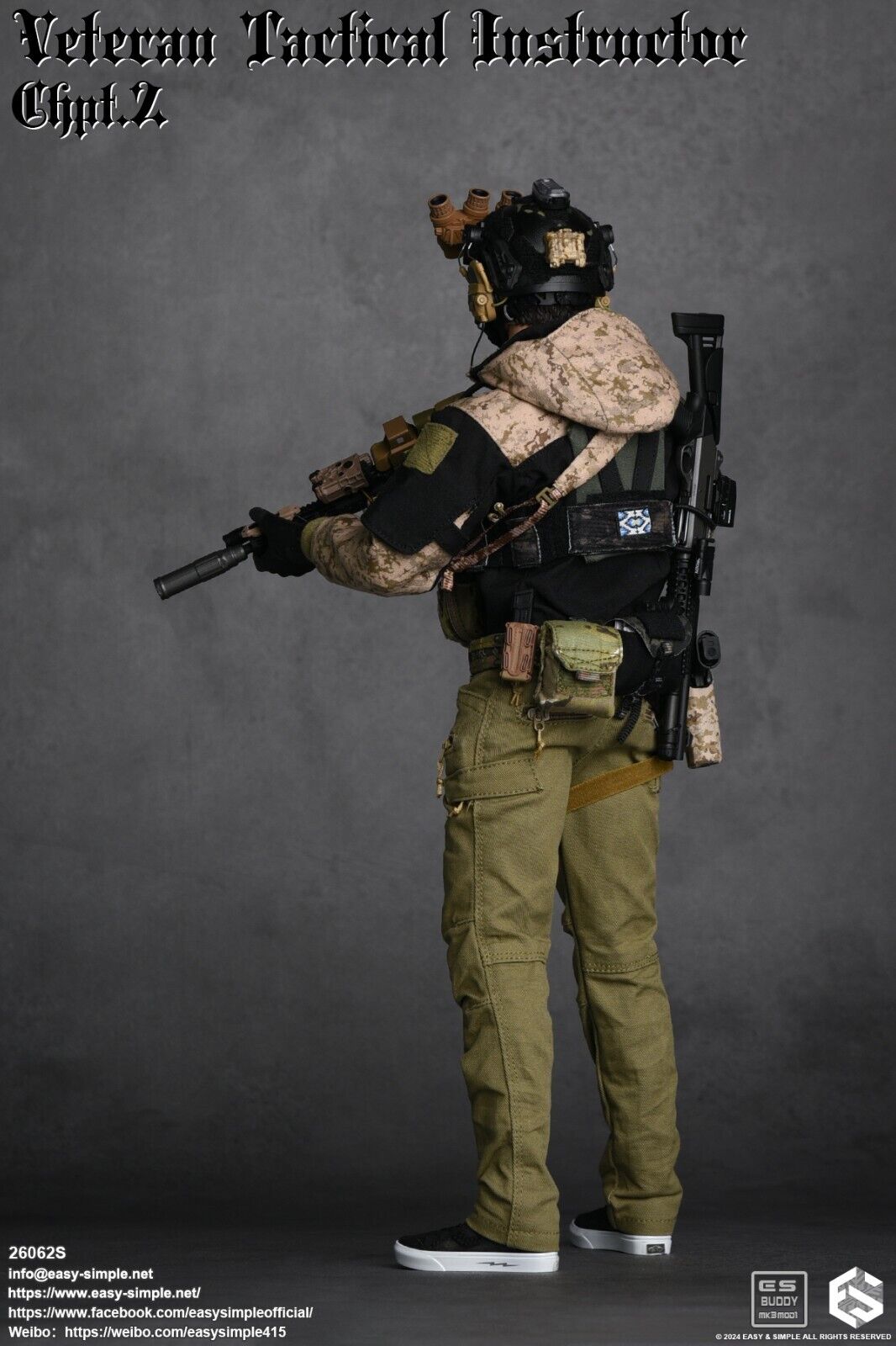 1:6 Easy & Simple Veteran Tactical Instructor Chapter II Special Radio & Headset