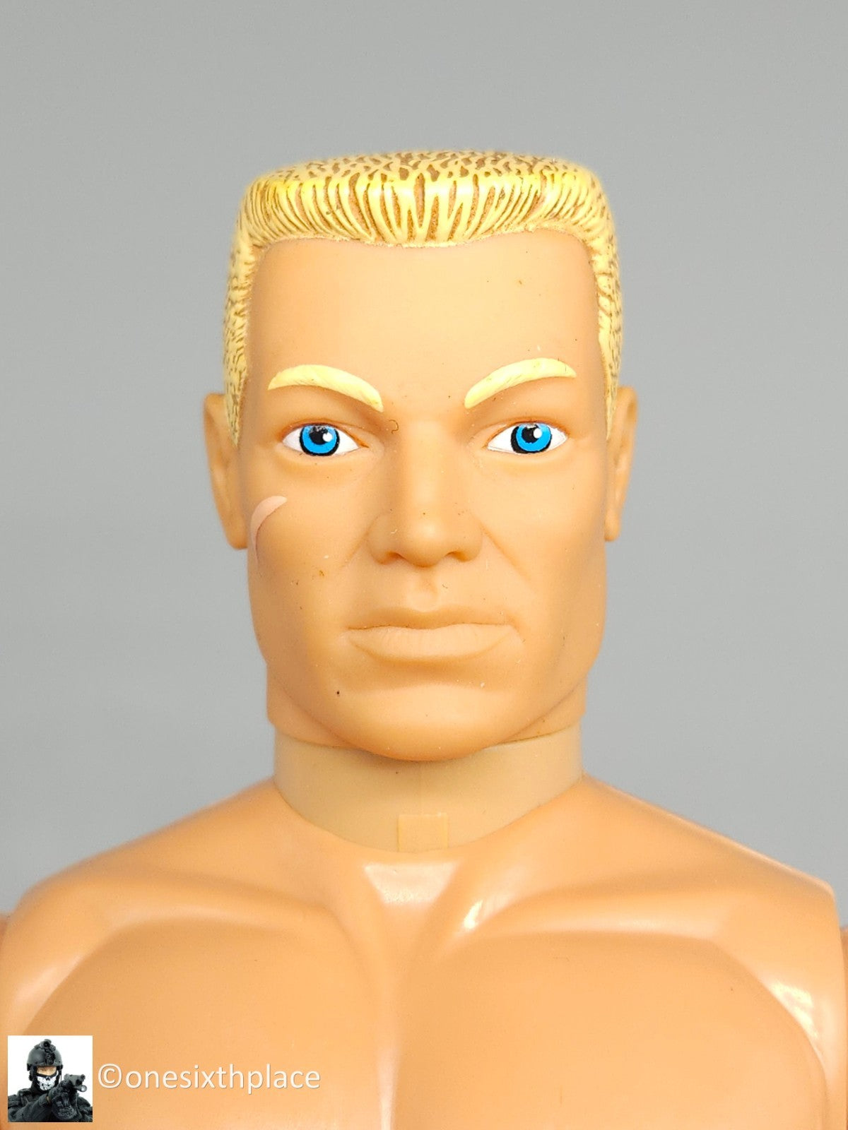 1:6 scale Hasbro GI Joe 1996 Male Body Blond Flattop Hair Blue Eyes 12" Figure