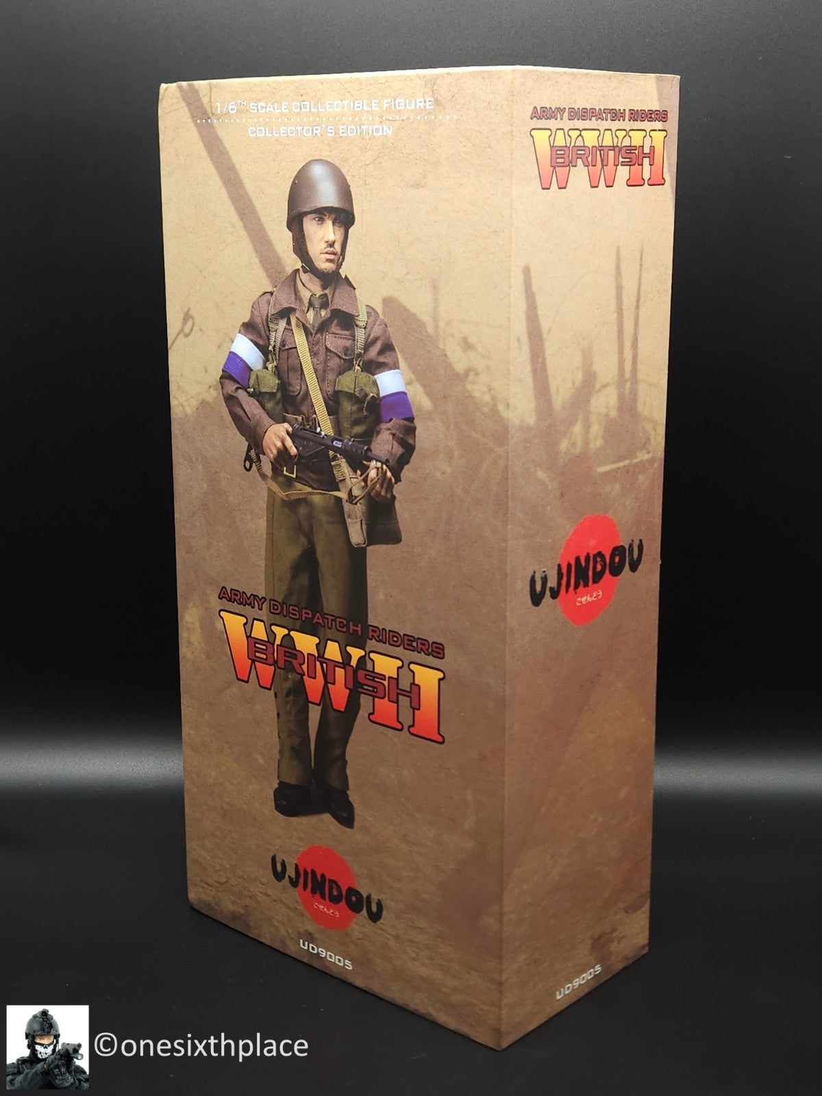 1:6 scale Ujindou WWII British Army Dispatch Rider 12" Figure UD9005
