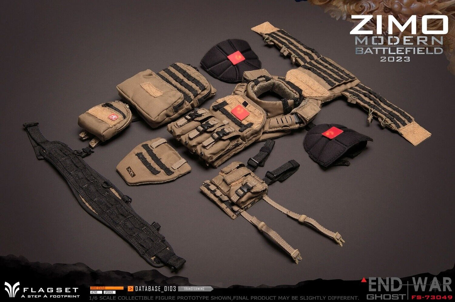 1:6 scale Flagset Modern Battlefield 2023 Zimo 12" Action Figure FS-73049