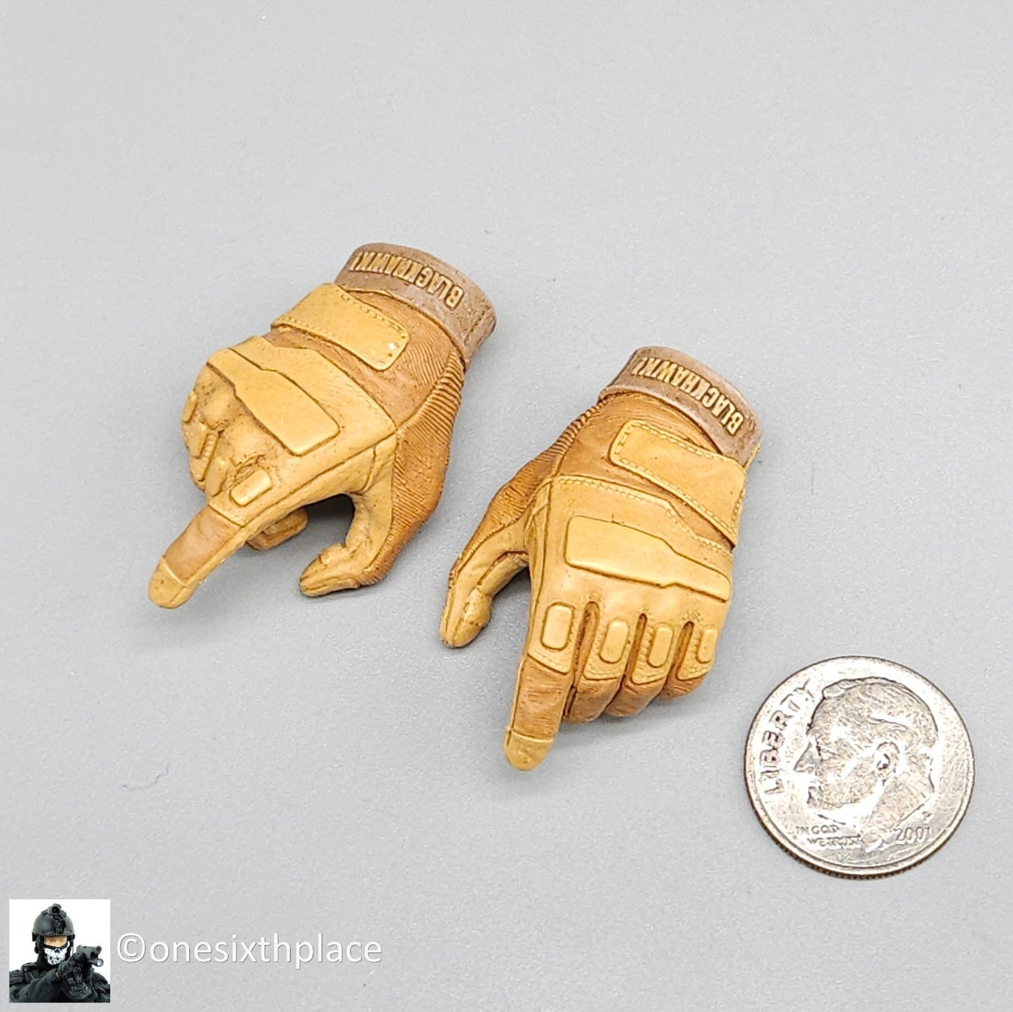 1:6 DamToys Operation Red Sea PLA Navy Corpsman Tan Gloved Hands for 12" Figures