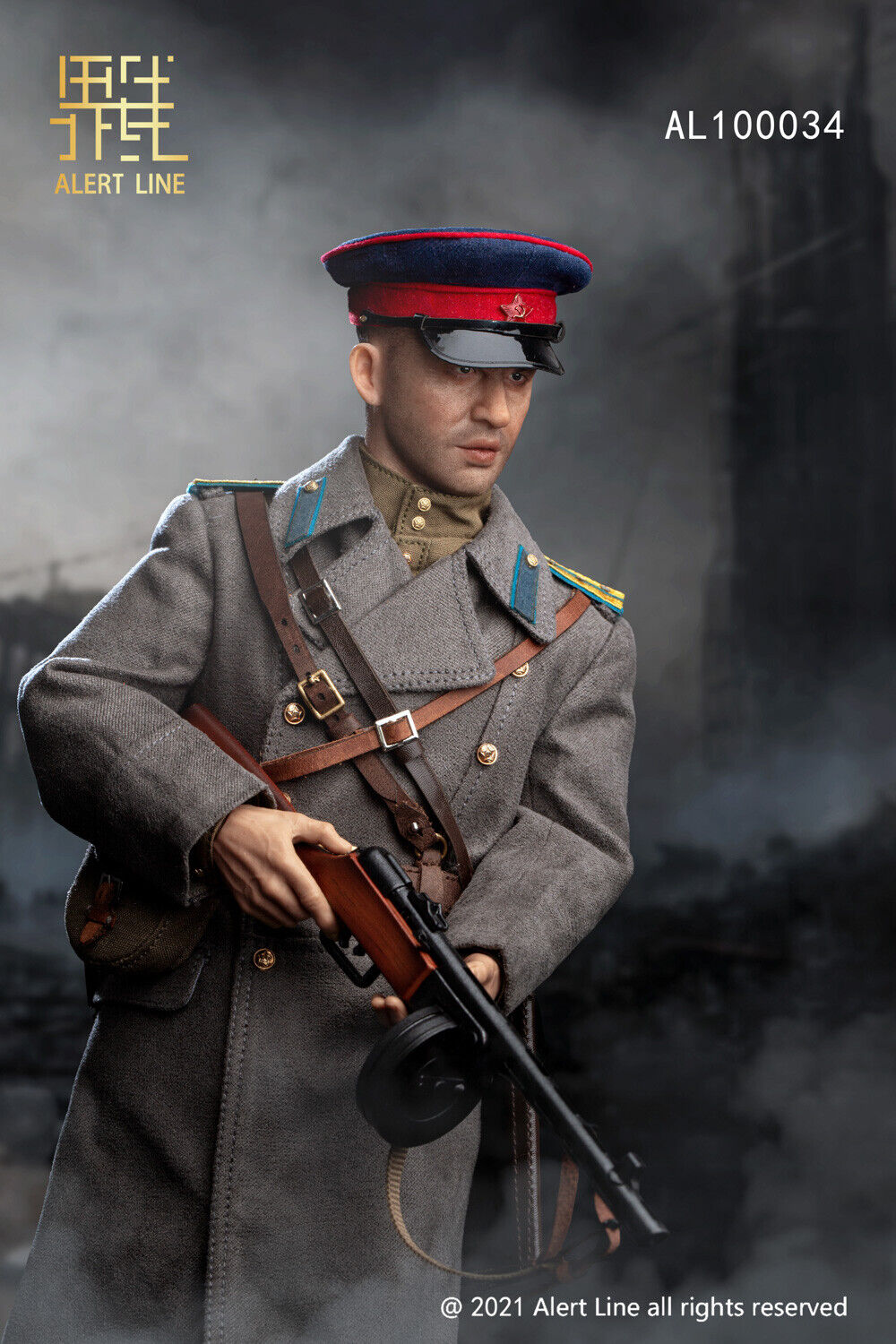 1:6 scale Alert Line WWII Soviet NKVD Officer Shirt Captain Rank for 12" Figures