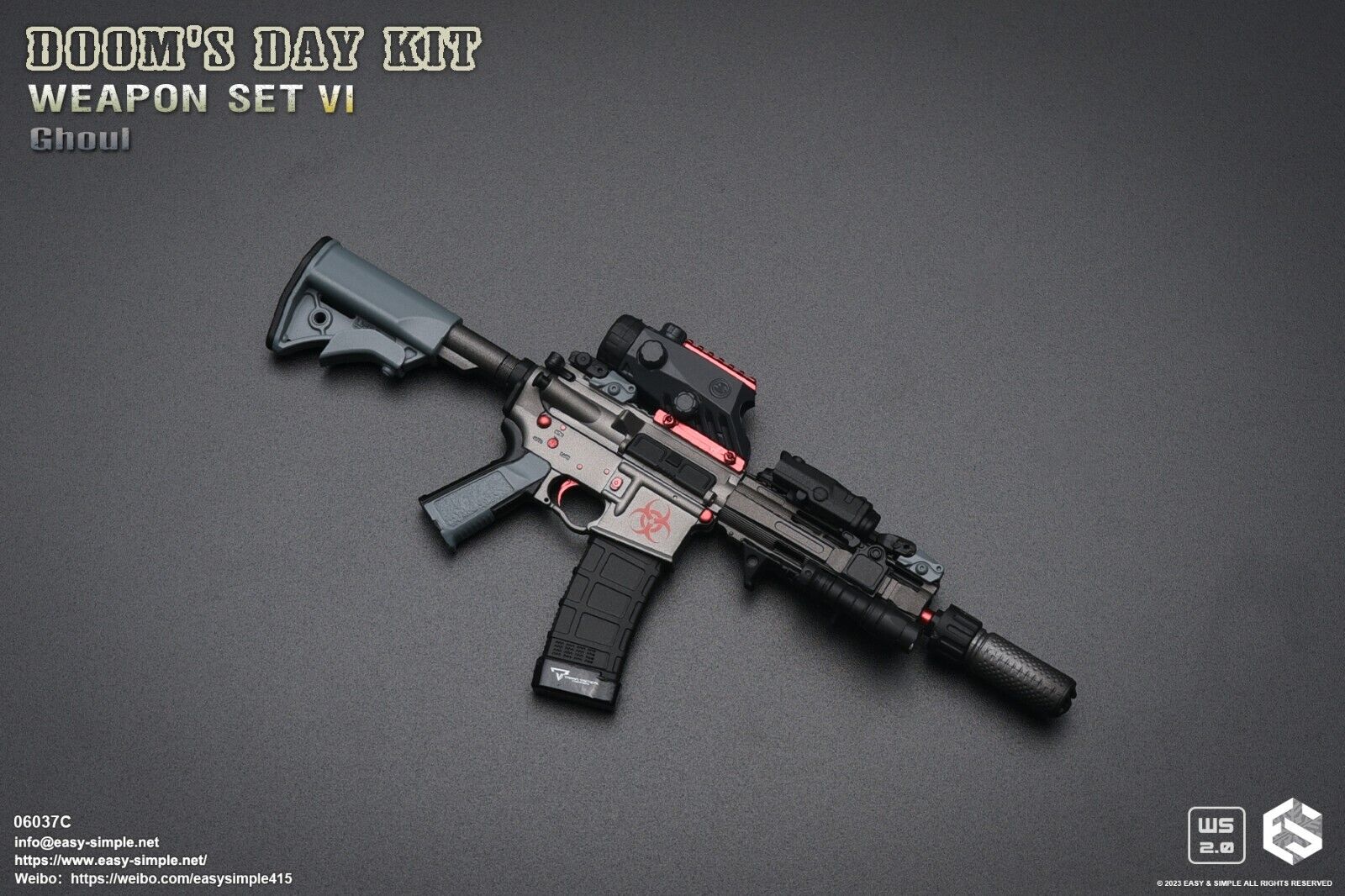 1:6 scale Easy & Simple Doom's Day Kit Weapon Set VI Ver C Ghoul 06037C