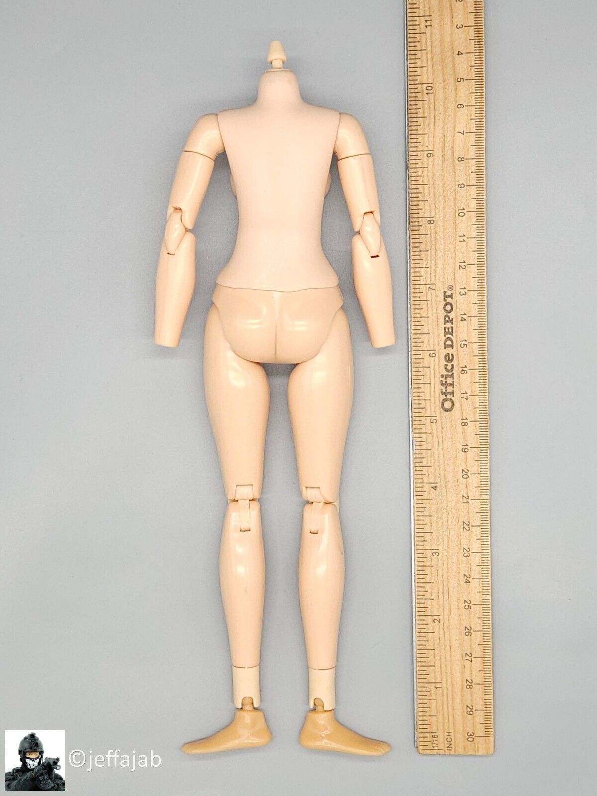 1:6 scale ZC Girl Female "Eve" Body w/ Feet for 12" Figures