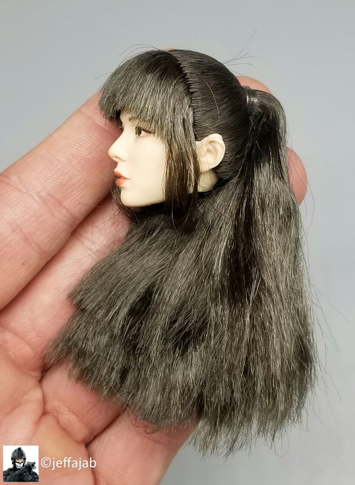 1:6 Flagset School Girl Han MeiMei Female Asian Head Sculpt for 12" Figures