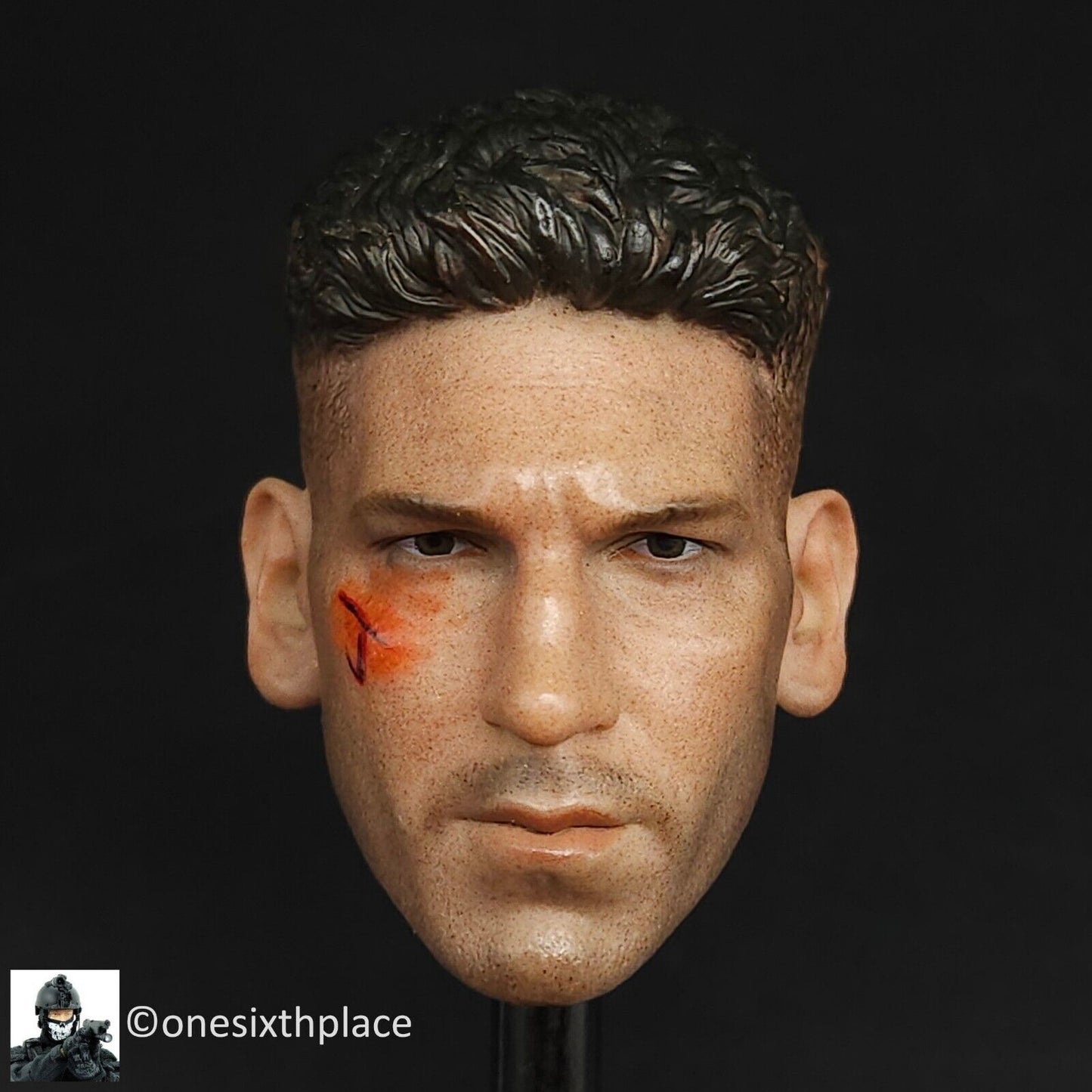 1:6 scale Jon Bernthal Punisher Male Head Sculpt UNBRANDED for 12" Figures