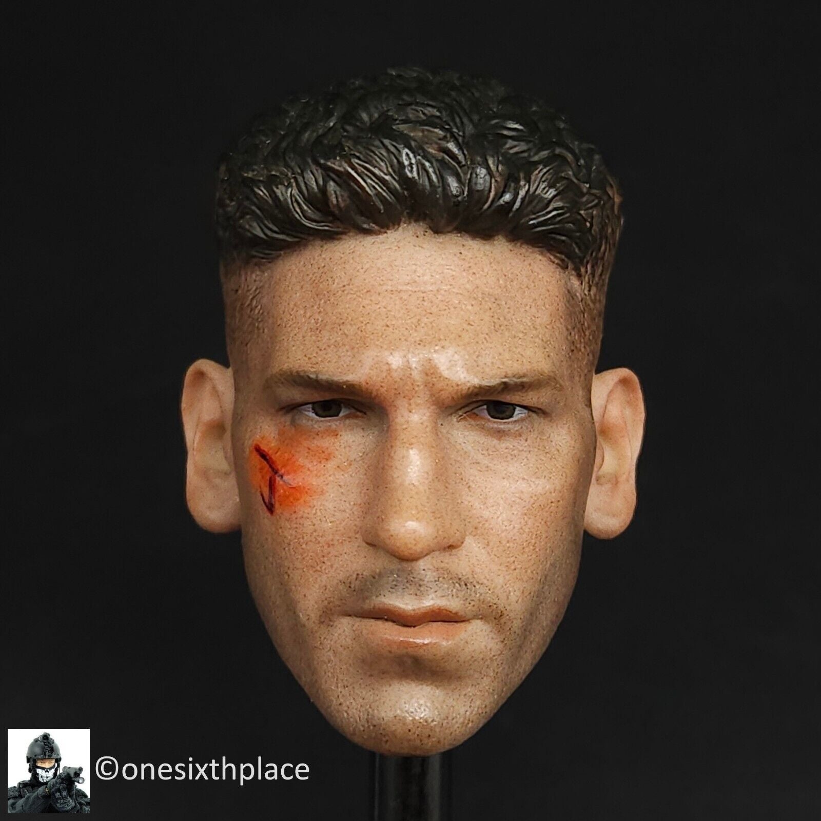 1:6 scale Jon Bernthal Punisher Male Head Sculpt UNBRANDED for 12" Figures