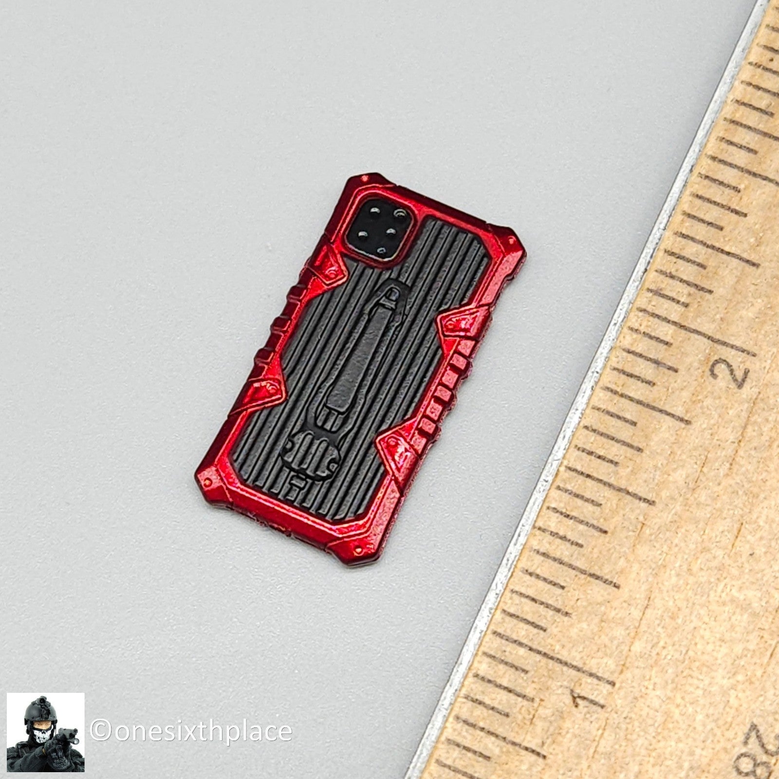 1:6 Easy & Simple PMC Field Recce Red Smart Phone for 12" Figures