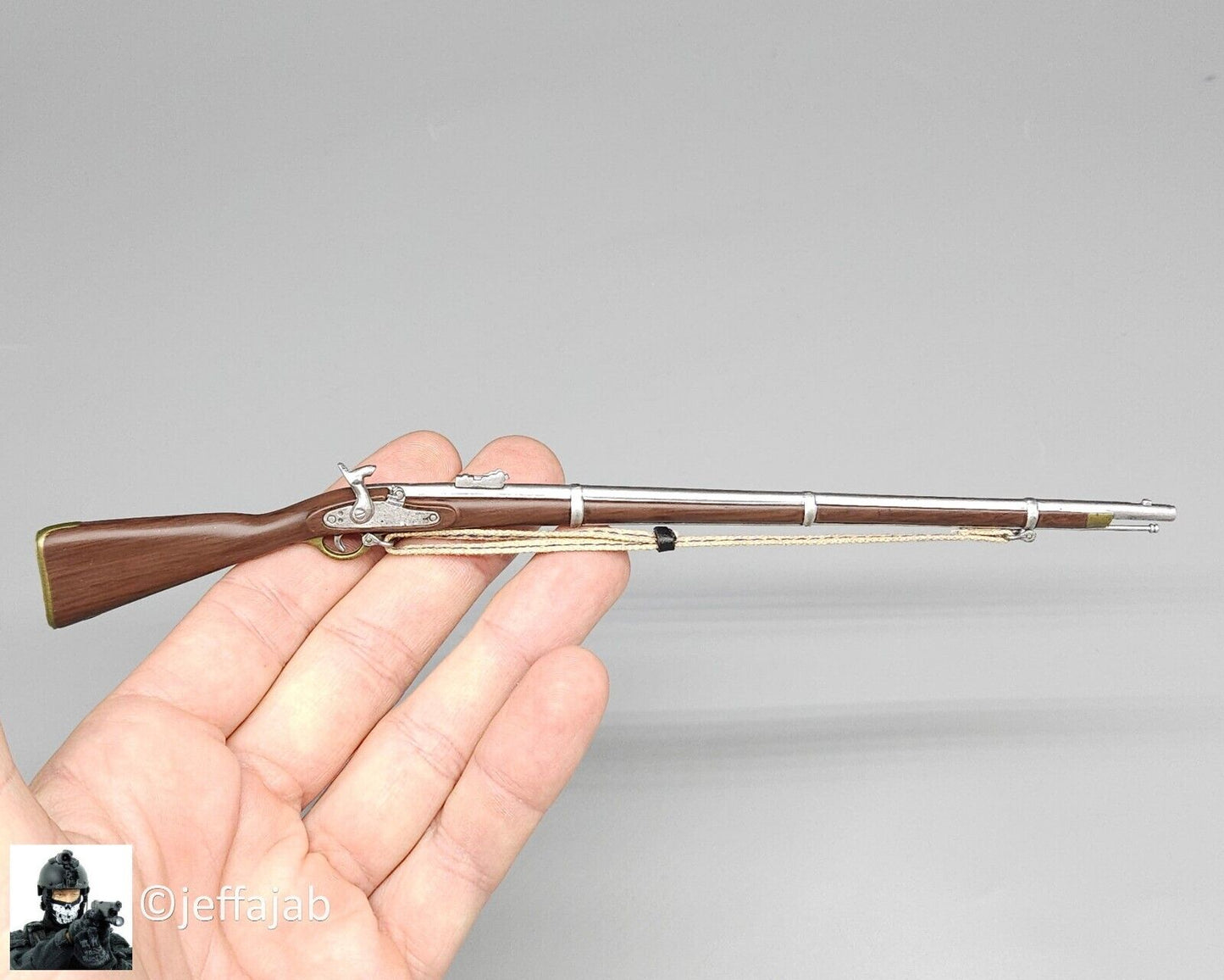 1:6 scale Sideshow Civil War Confederate Enfield Rifle w/ Bayonet for 12" Figure