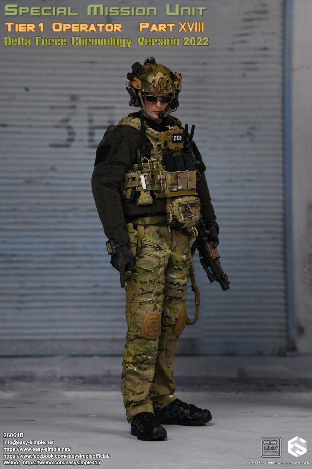 1:6 scale Easy & Simple Delta Force Chronology 2022 Combat Axe