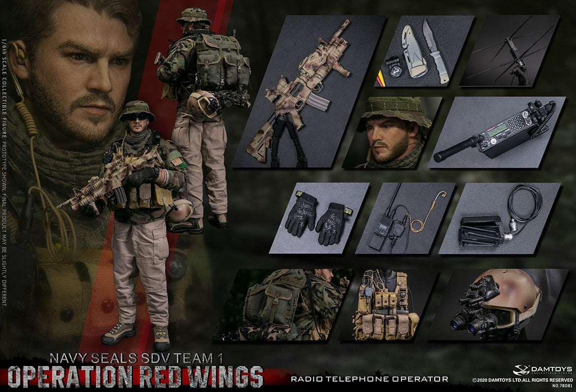 1:6 scale DamToys Navy SEAL Operation Red Wings Radio Operator Shemagh Scarf