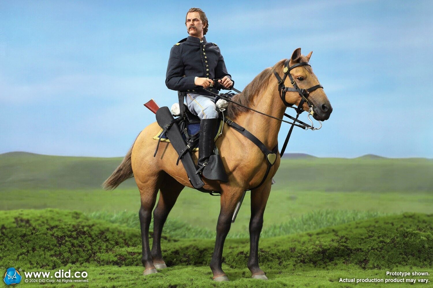1:6 scale DiD US Civil War Brown War Horse (Standing) for 12" Figures E60076