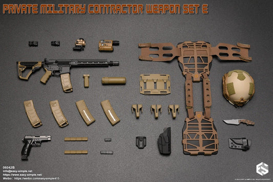 1:6 Easy & Simple Private Military Contractor Weapon Set E Ver. B for 12" Figure