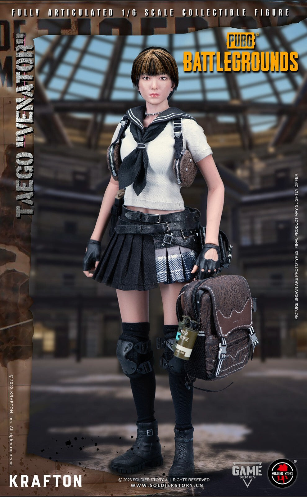 1:6 Soldier Story PUBG Battlegrounds Female Taego Knee Pads for 12" Figures