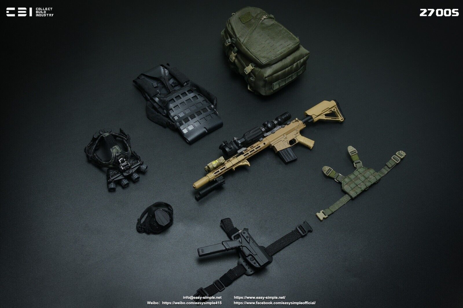 1:6 scale CBI x Easy & Simple Task Force 58 PO1 Brad 12" Boxed Figure 27005