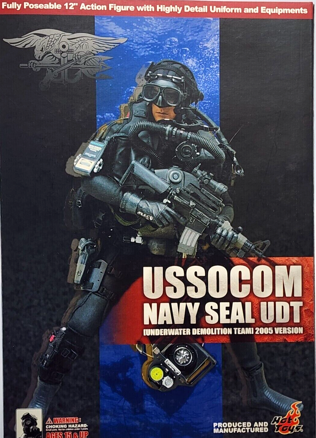 1:6 Hot Toys Navy SEAL UDT SCUBA Diving Board for 12" Figures