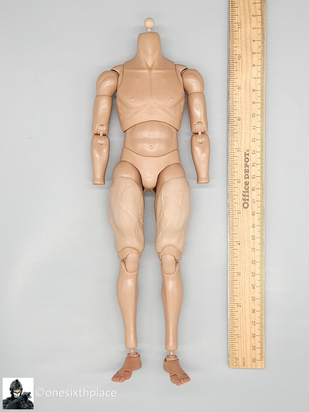 1:6 scale Soldier Story S2.5 Male Body w/  Thigh Add Ons 12" Figure