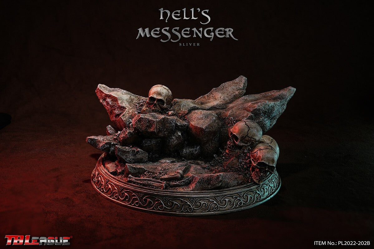 1:6 TBLeague PL2022-202B Hell’s Messenger Silver Display Stand for 12" Figures