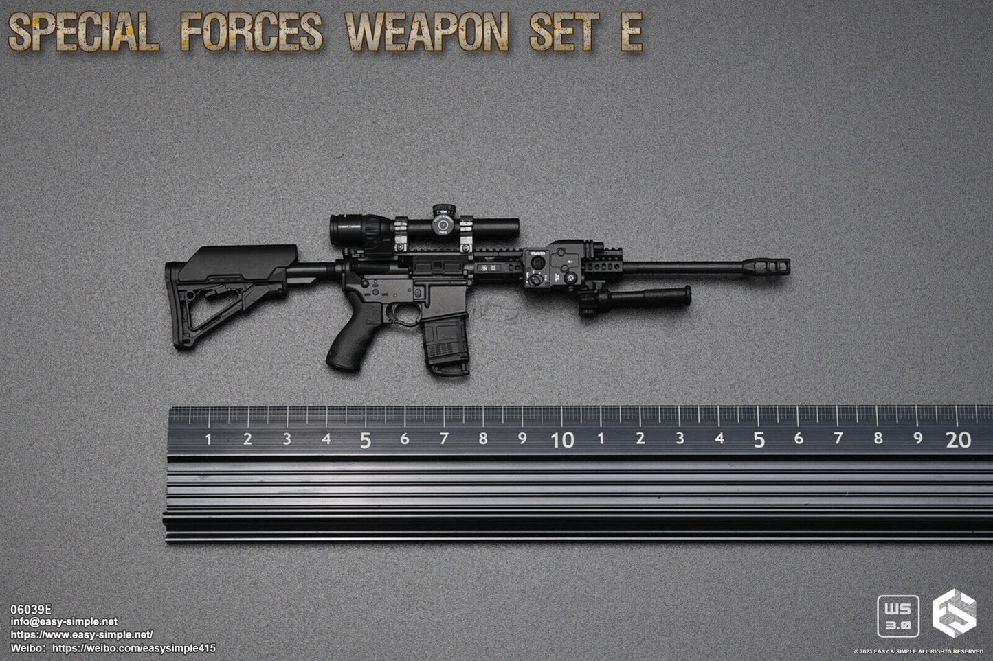 1:6 scale Easy & Simple Special Forces Weapon Set E for 12" Figures 06039E